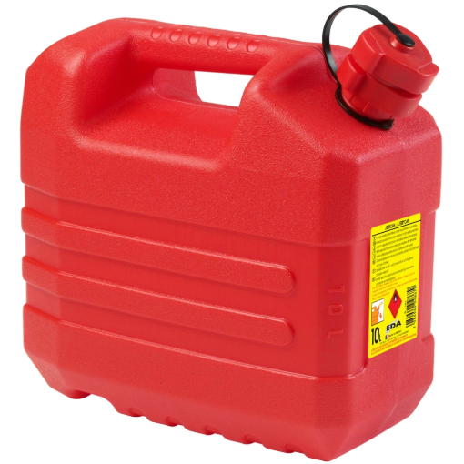 Image de JERRICAN Plastique HYDROCARBURES 10 litres - rouge