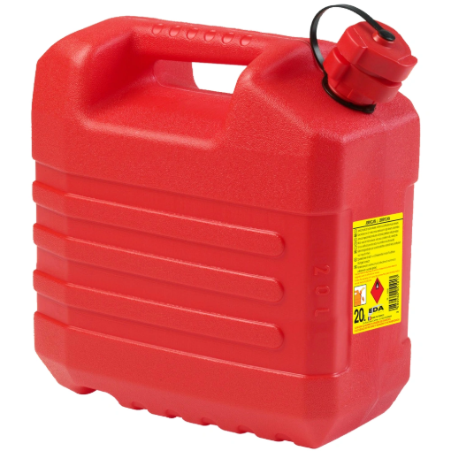 Image de JERRICAN Plastique HYDROCARBURES 20  litres - rouge
