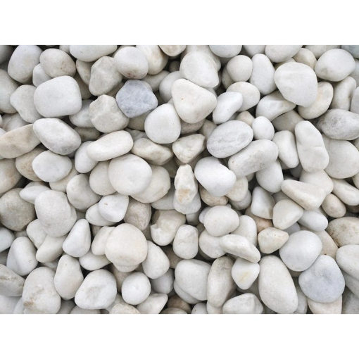 Image de GALET MARBRE BLANC 20/40 - P60 - sac de 20 kg