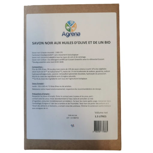 Image de AGSAV1015 - SAVON NOIR à haute viscosité 1300 CPS - BIDON 1L5