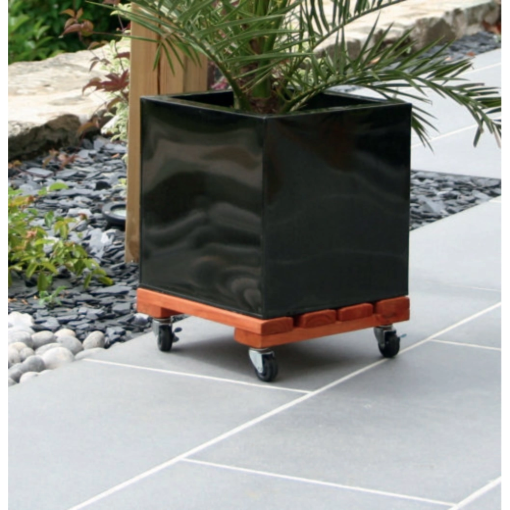 Image de Support ROULANT BOIS MASSIF 30 cm CARRE - Unité