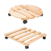 Image de SUPPORT ROULANT BOIS NATURA 35 cm CARRE - Unité