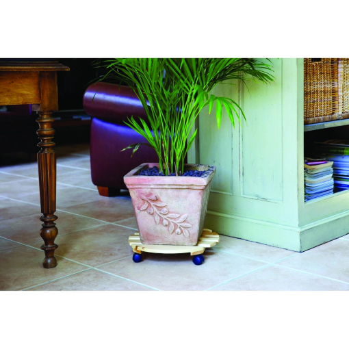 Image de SUPPORT ROULANT BOIS NATURA 35 cm ROND - Unité