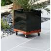 Image de Support ROULANT BOIS MASSIF 40 cm CARRE - Unité