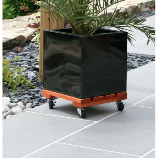 Image de Support ROULANT BOIS MASSIF 40 cm CARRE - Unité