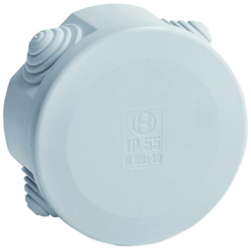 Image de Boîte de dérivation étanche Pico diam. 80 Prof. 40 grise - IP55 - L'unité