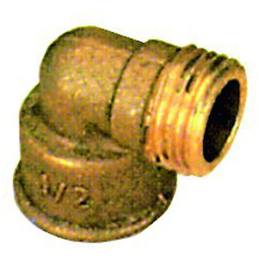 Image de Coude Laiton 90° - 1/2" MF - Unité