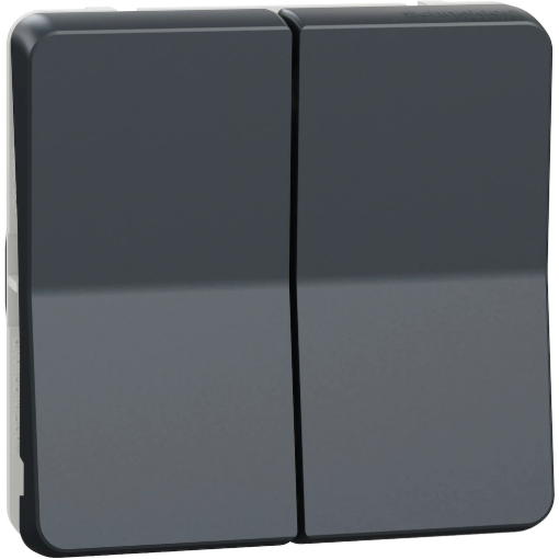 Image de Interrupteur double va et vient IP55 noir - MUREVA -  L'unité