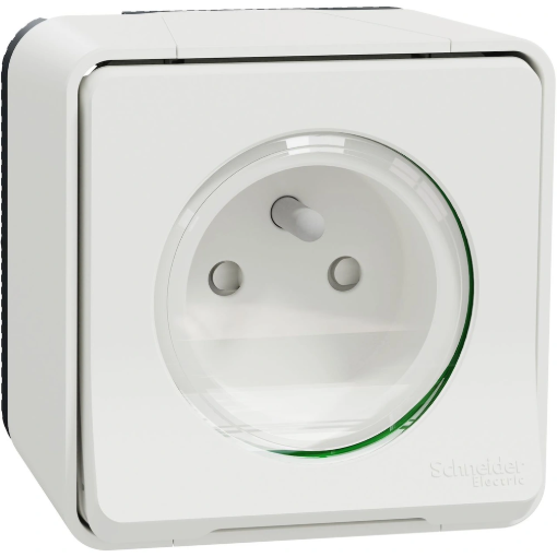 Image de Prise murale étanche 2P + T 16A IP55 - MUREVA Styl - Blanc -  L'unité