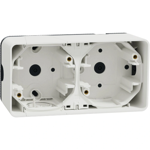 Image de Mureva Styl - Boîte 2 postes - saillie - IP55 - IK08 - Blanc -  L'unité