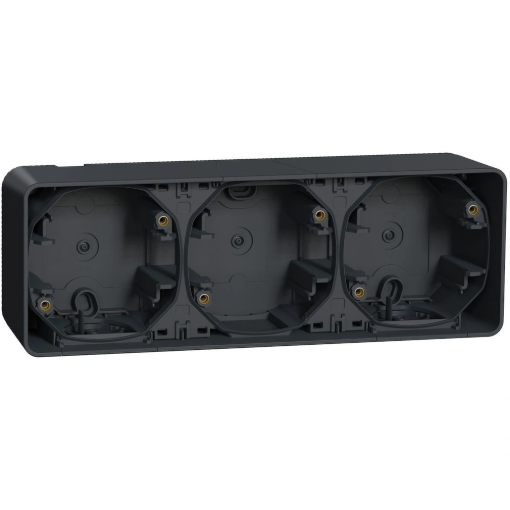 Image de Mureva Styl - Boîte 3 postes - saillie - IP55 - IK08 - Gris -  L'unité