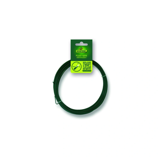 Image de FIL de FER DIAM 1.2mm  PLASTIFIE VERT - 25m - la bobine