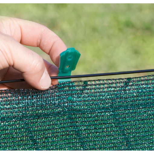 Image de FIXATEX PINCE Fixation pour BRISE VUE TISSE - VERT - BOITE de 20