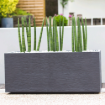 Image de Jardinière "GRAPHIT" - Dim : 99,5  x 39 x 43 cm - 98 L - gris anthracit - Unité