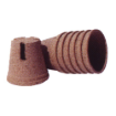 Image de Godets en Tourbe RONDS  D7 x 8 cm - fentes - Carton de 2000