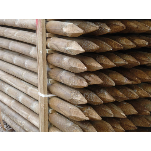 Image de Piquet résineux, fraisé, traité, 1 pointe, D.10 cm x 3,00 m