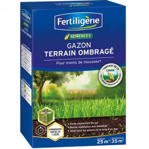 Image de Gazon TERRAIN OMBRE 25M2 - 875g - Le carton