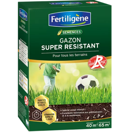 Image de Gazon SUPER RESISTANT 40M2 - 1kg - Le carton