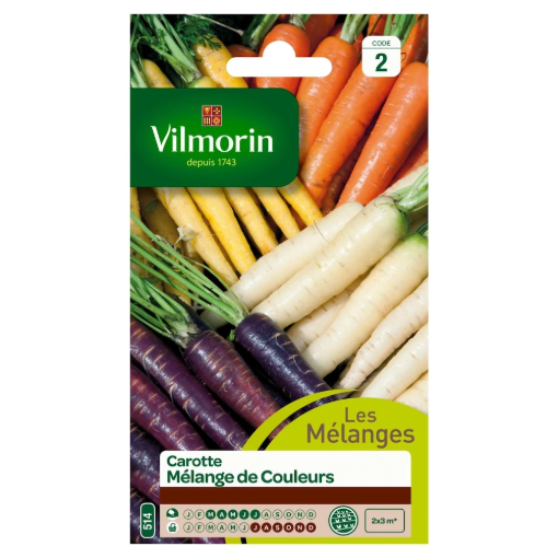Image de Carotte MELANGE COULEURS VL2 - Le sachet