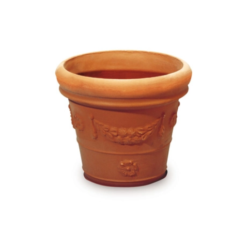 Image de POT FESTONNE PLASTECNIC 64 X 52,7 CM - 93 L - Terre cuite - l'unité