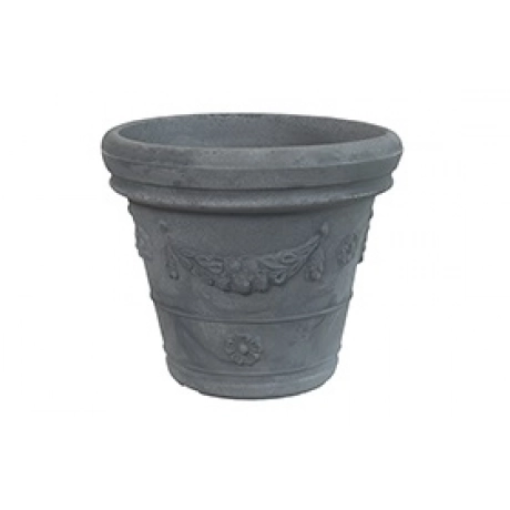 Image de POT FESTONNE PLASTECNIC 60 X 50 CM - 79 L - Gris Antique - l'unité