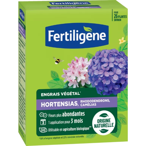 Image de Engrais HORTENSIAS, RHODO, CAMELIAS - Boite de 650g