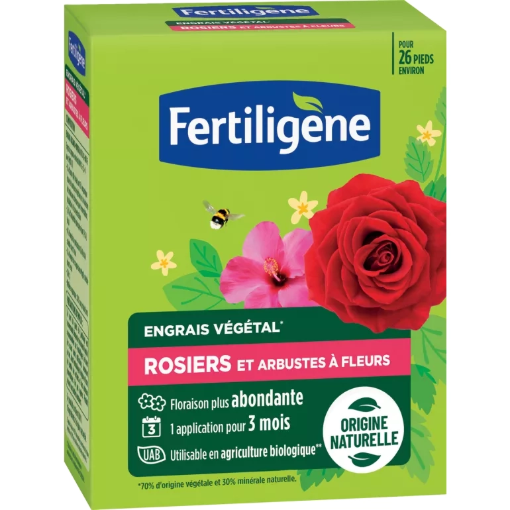 Image de Engrais Rosiers et ARBUSTES à FLEURS FERTI - Boite de 650g