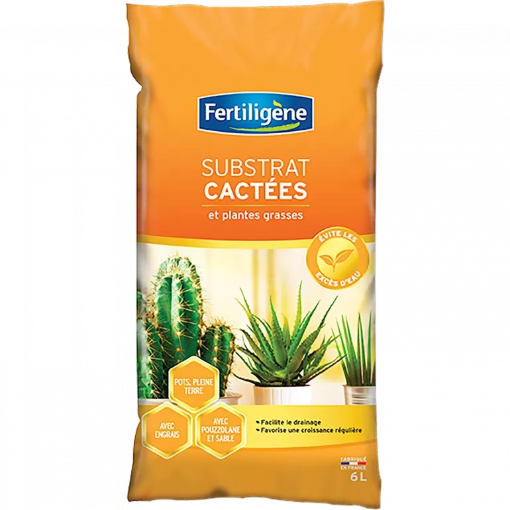 Image de TERREAU CACTEES - FERTILIGENE - SAC 6 L