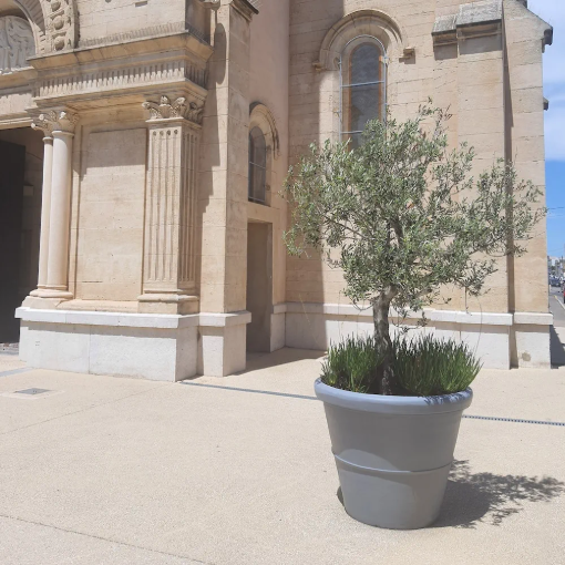 Image de POT ROND LISSE D 43  H 35 cm 30 litres