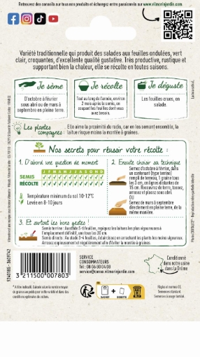Image de LAITUE SALAD BOWL VERTE GON 2 - Le sachet