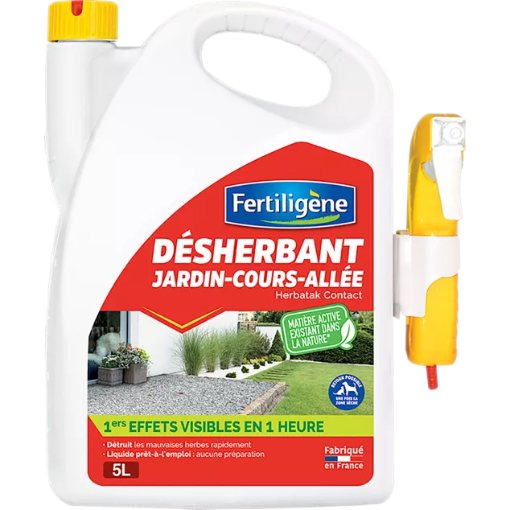 Image de Désherbant ALLEES TERRASSES - Bidon de  5L Pulvérisateur AMM 2190319